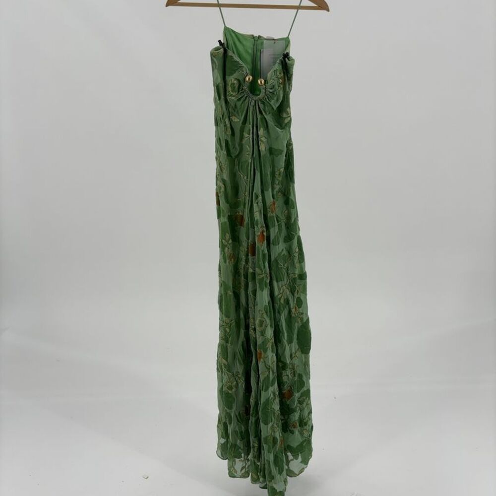 cult gaia Renay Silk Burnout Velvet Dress